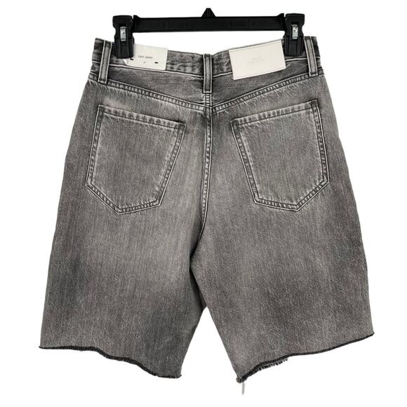 7 For All Mankind shorts Easy James distressed denim cutoff gray size 27 - Picture 4 of 7